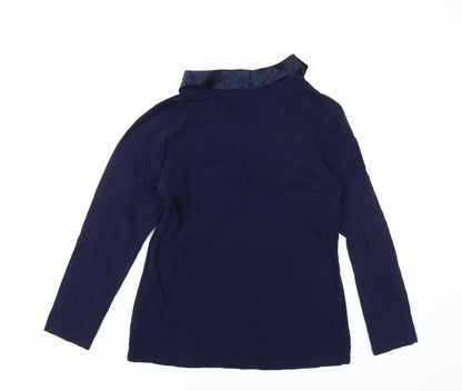 Temperley London Women's Blue Blouse, Size M, Long Sleeve