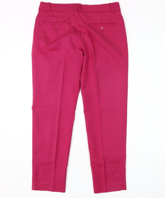 MNG Women's Pink Straight Trousers Size 12
