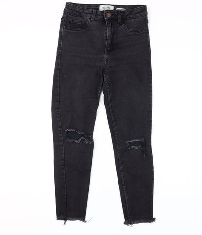 New Look Women’s Black Skinny Distressed Jeans Size 10