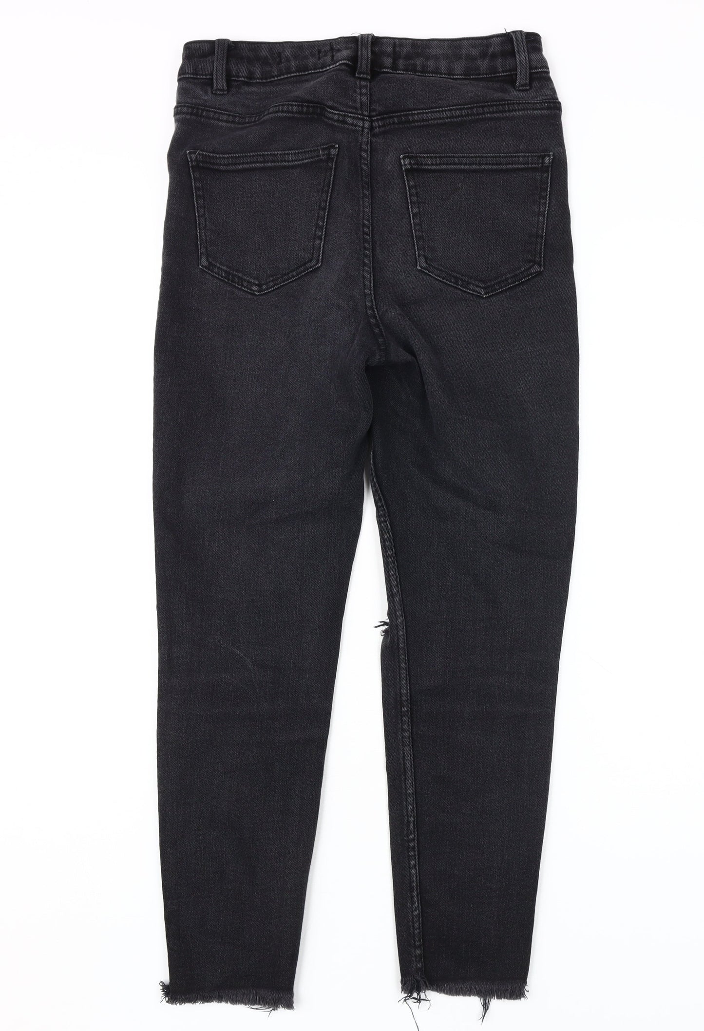 New Look Women’s Black Skinny Distressed Jeans Size 10