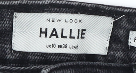 New Look Women’s Black Skinny Distressed Jeans Size 10