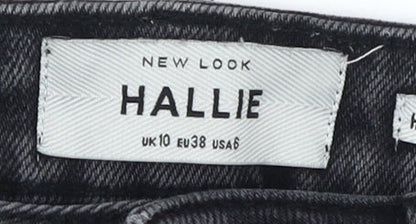 New Look Women’s Black Skinny Distressed Jeans Size 10