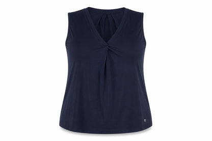 Womens UK Size 16 Marble Blue Basic Tank