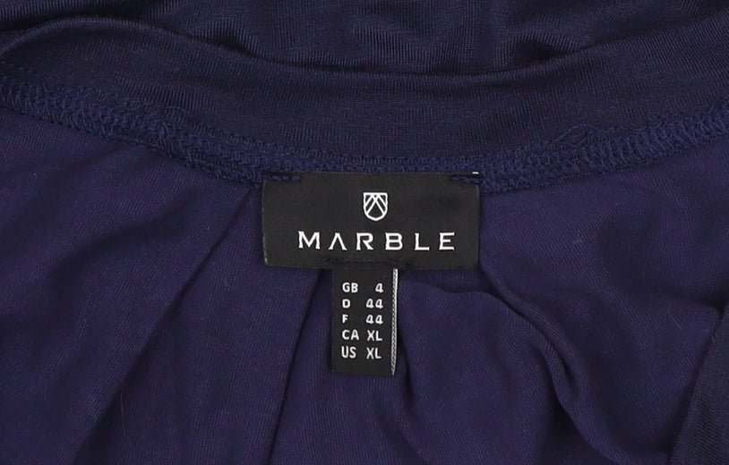 Womens UK Size 16 Marble Blue Basic Tank