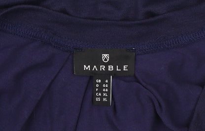 Womens UK Size 16 Marble Blue Basic Tank