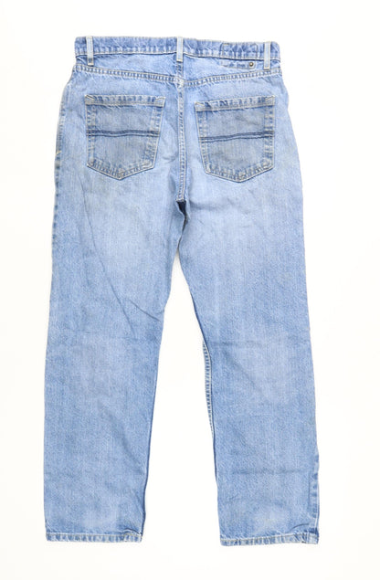 Marks and Spencer Men's Blue Straight Jeans 32W