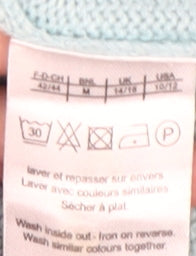 Damart Women's Blue V-Neck Pullover Jumper M