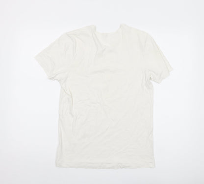 Mens UK Size S HUGO BOSS White  T-Shirt