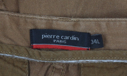 Pierre Cardin Men's Brown Chino Trousers Size L