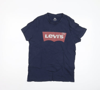 Levi's Men's Blue Small T-Shirt, Graphic Print