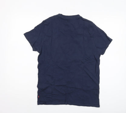Levi's Men's Blue Small T-Shirt, Graphic Print