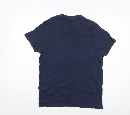 Levi's Men's Blue Small T-Shirt, Graphic Print