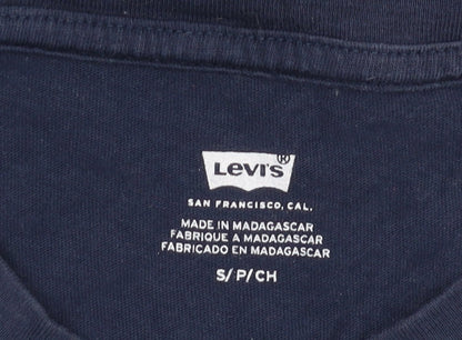 Levi's Men's Blue Small T-Shirt, Graphic Print