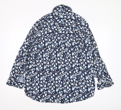 Womens UK Size 14 NEXT Blue  Button-Up