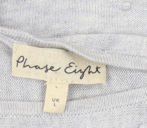 Womens UK Size L Phase Eight Grey Pullover Jumper