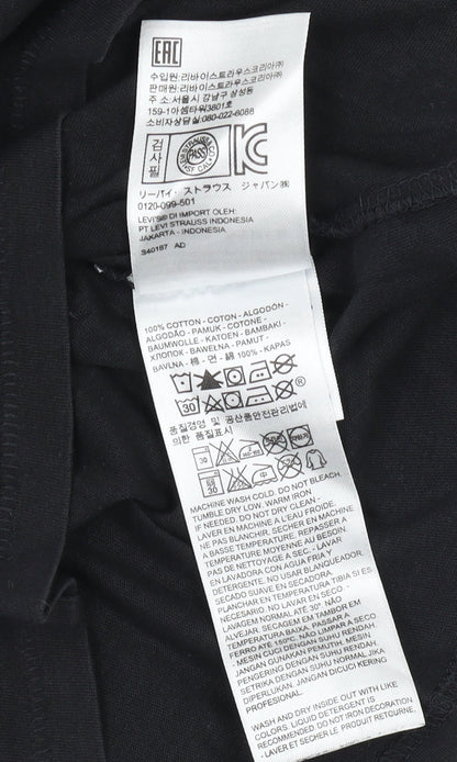 Levi's Men's Black Graphic Print T-Shirt Size S