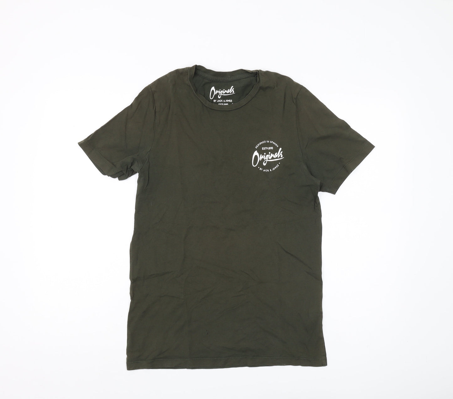 Mens UK Size S JACK & JONES Green  T-Shirt