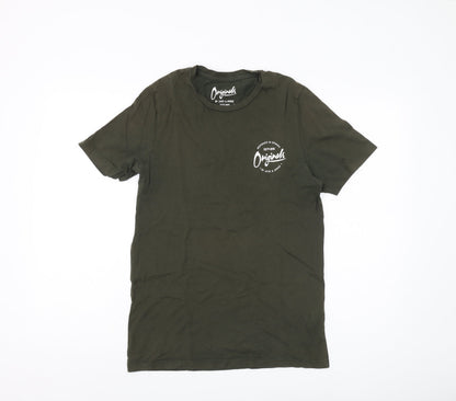 Mens UK Size S JACK & JONES Green  T-Shirt