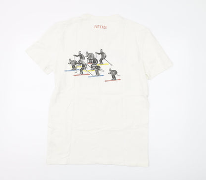 Mens UK Size S FatFace White  T-Shirt