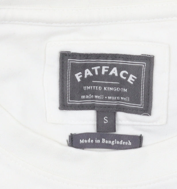 Mens UK Size S FatFace White  T-Shirt