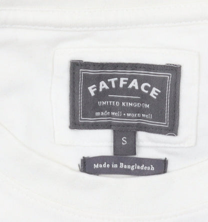 Mens UK Size S FatFace White  T-Shirt