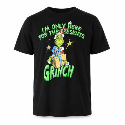 Mens UK Size M The Grinch Black  T-Shirt