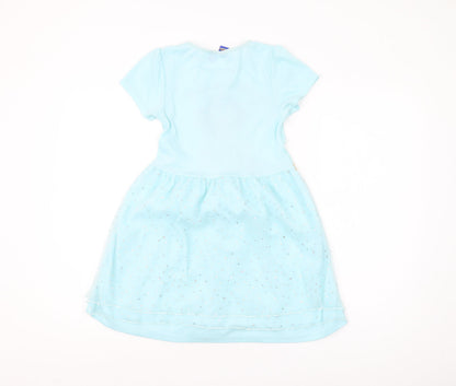Disney Girls' Blue Aladdin Dress 7-8 Years Fit & Flare