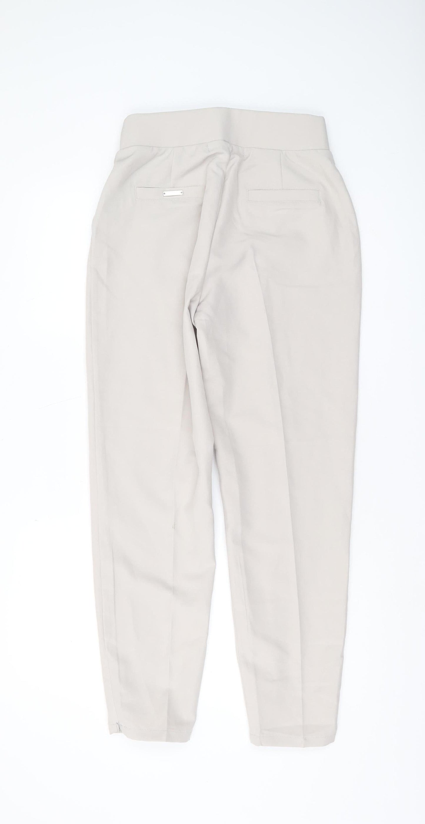 Manière De Voir Women's Beige High-Rise Trousers Size 10
