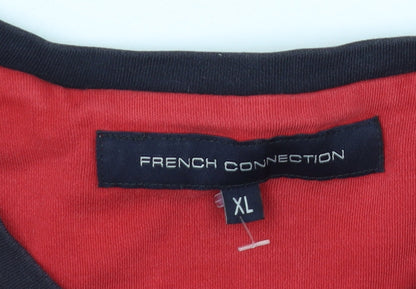 Mens UK Size XL French Connection Red  T-Shirt