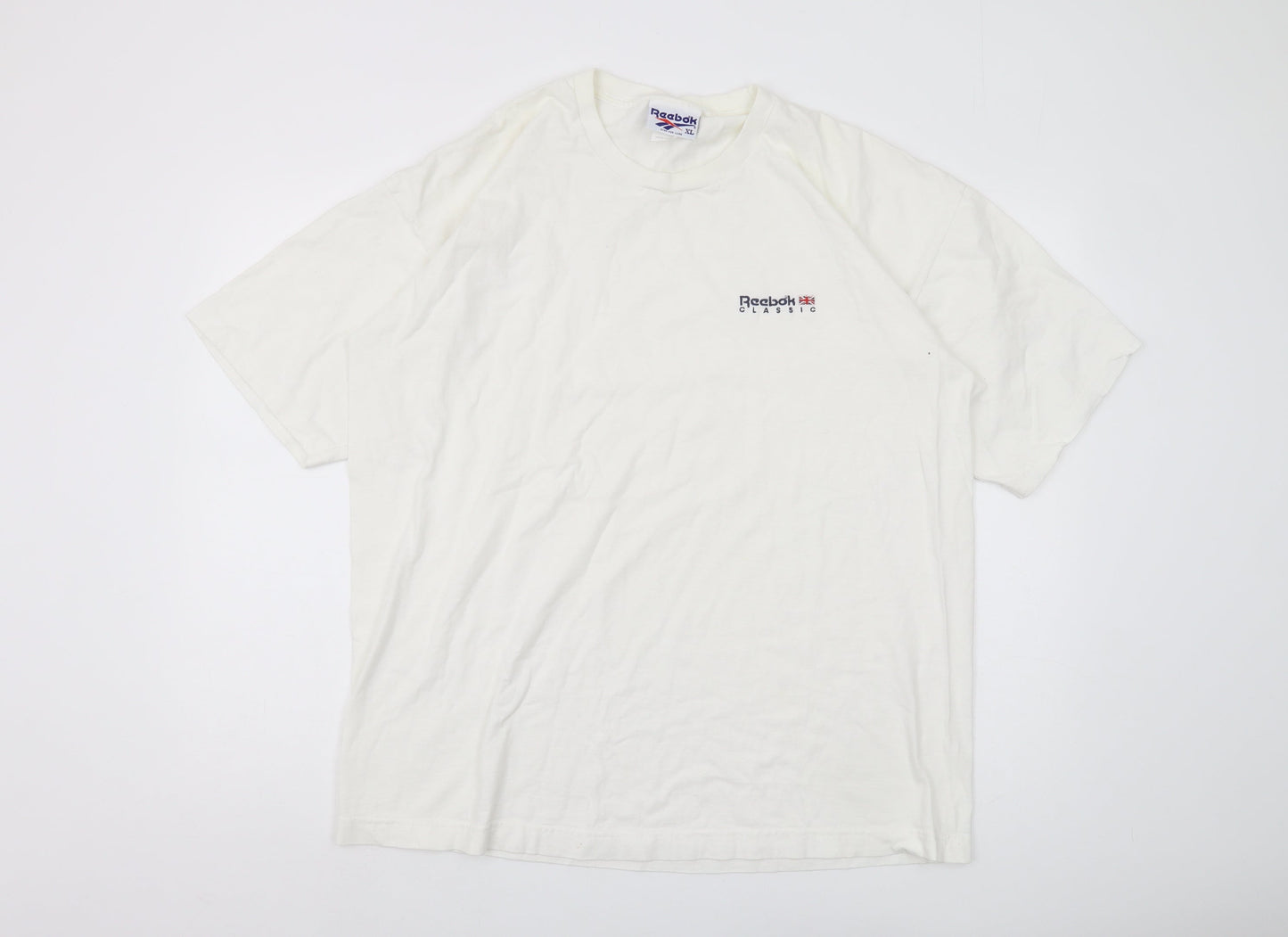Reebok Men’s White XL Crew Neck T-Shirt
