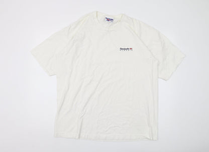 Reebok Men’s White XL Crew Neck T-Shirt