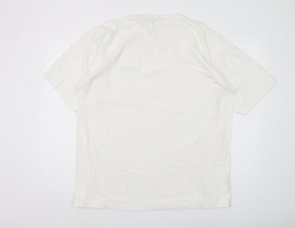 Reebok Men’s White XL Crew Neck T-Shirt