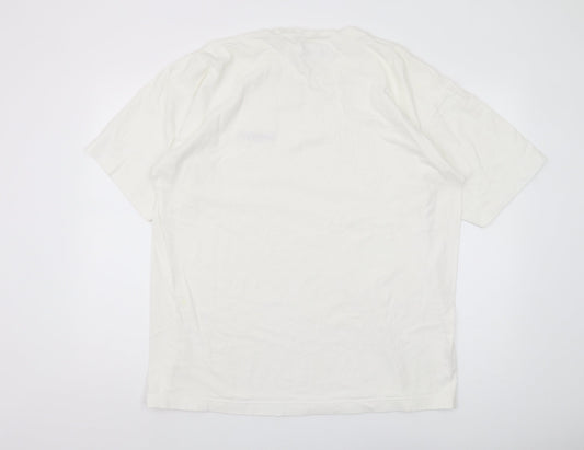 Reebok Men’s White XL Crew Neck T-Shirt