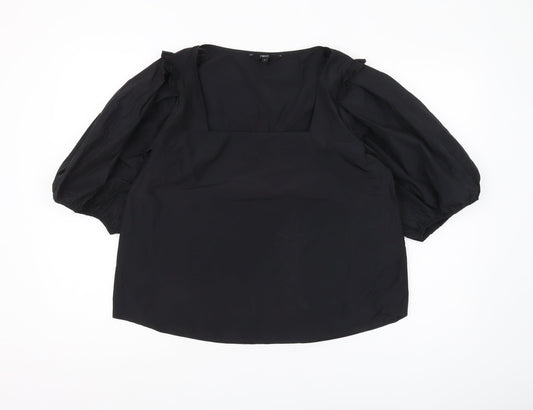 Next Women's Black Blouse, Size 12 - Stylish Casual Wear