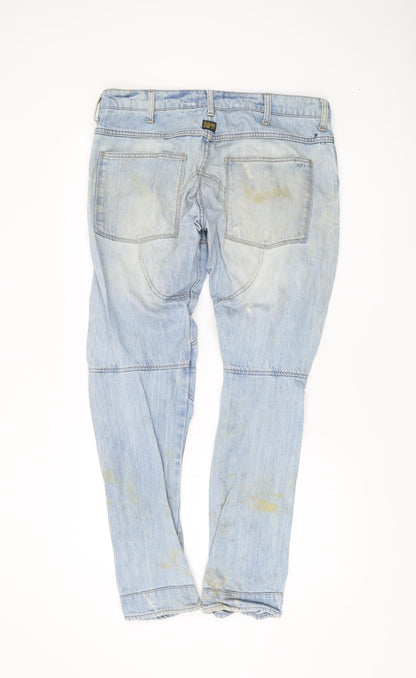 G-Star Men's Blue Straight Jeans Size 34