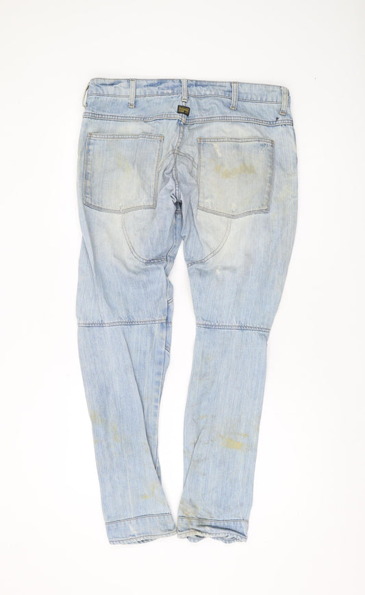 G-Star Men's Blue Straight Jeans Size 34