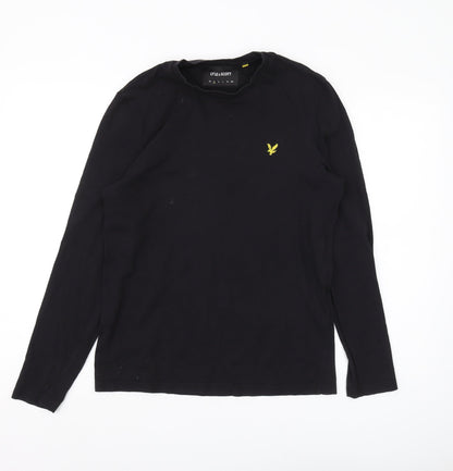 Lyle & Scott Men's Black Long Sleeve T-Shirt Size S
