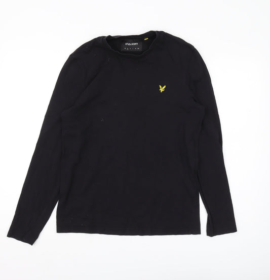 Lyle & Scott Men's Black Long Sleeve T-Shirt Size S