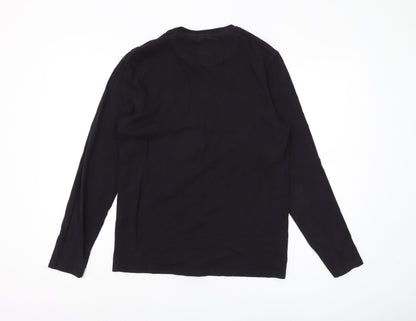 Lyle & Scott Men's Black Long Sleeve T-Shirt Size S