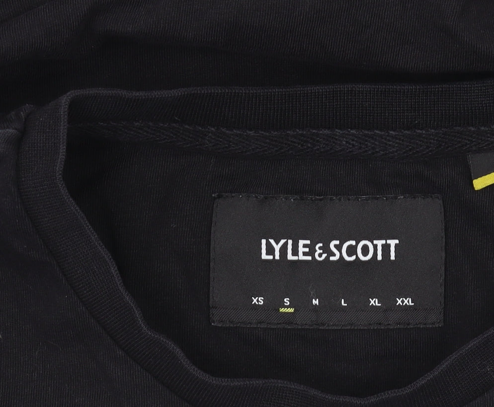 Lyle & Scott Men's Black Long Sleeve T-Shirt Size S
