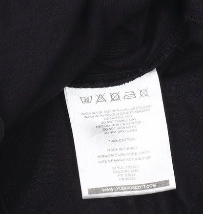 Lyle & Scott Men's Black Long Sleeve T-Shirt Size S