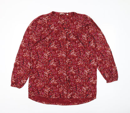 Womens UK Size 8 Fat Face Red  Blouse
