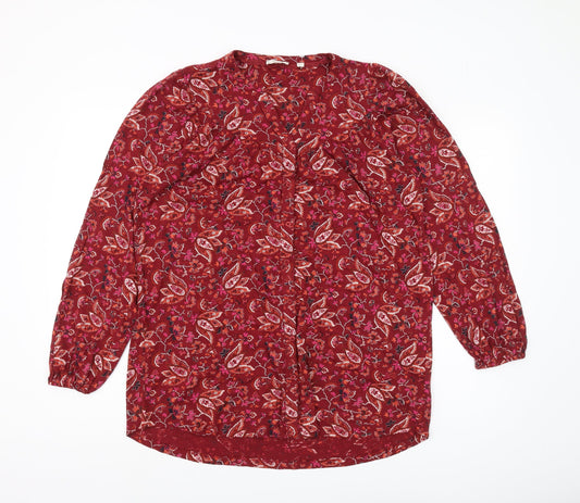Womens UK Size 8 Fat Face Red  Blouse