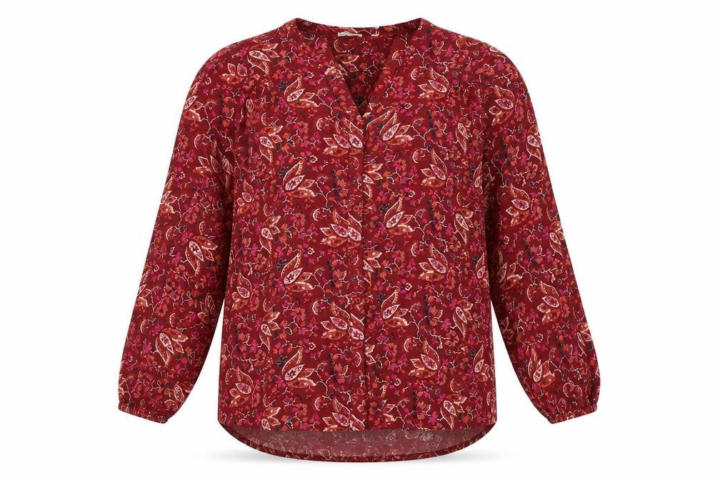 Womens UK Size 8 Fat Face Red  Blouse