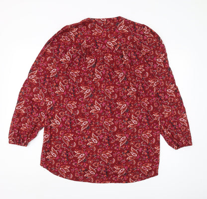 Womens UK Size 8 Fat Face Red  Blouse