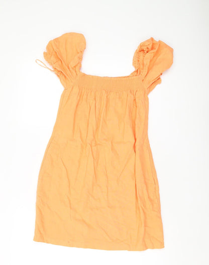 Abercrombie & Fitch Women's Orange Pinafore Dress XS