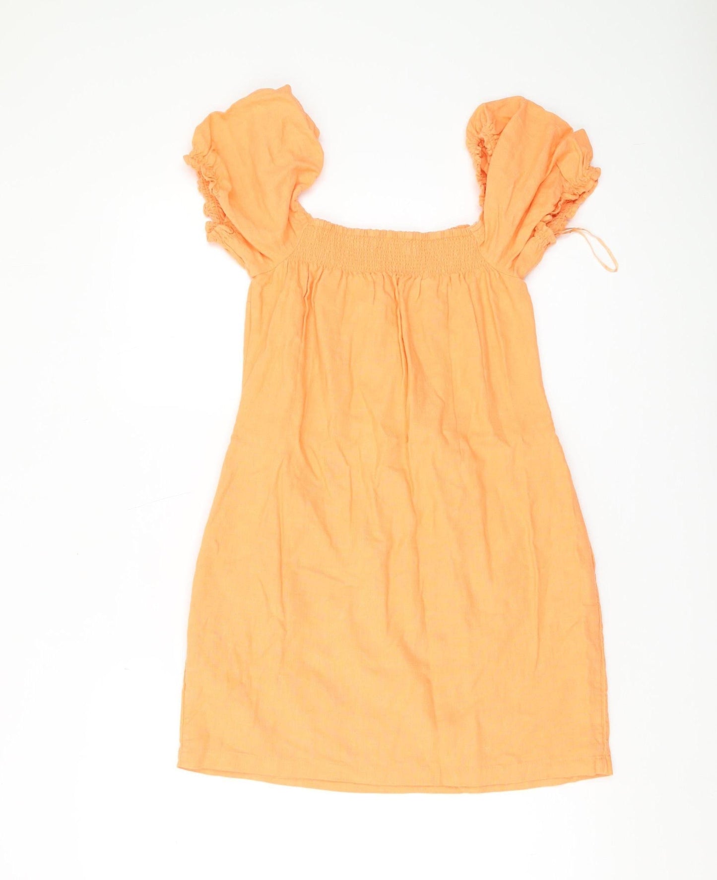 Abercrombie & Fitch Women's Orange Pinafore Dress XS