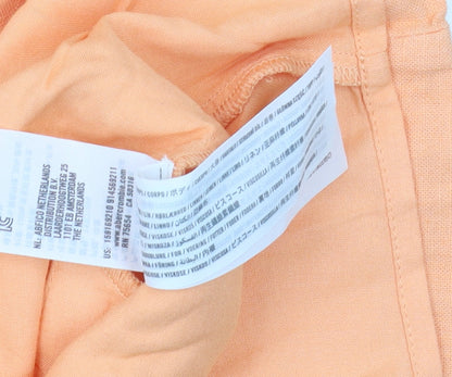 Abercrombie & Fitch Women's Orange Pinafore Dress XS