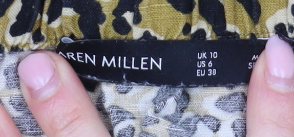 Womens UK Size 10 Karen Millen Multicoloured Tunic Blouse