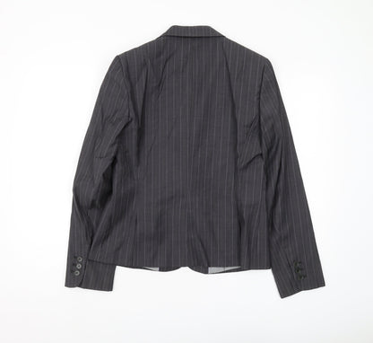 Austin Reed Women’s Black Wool Pinstripe Blazer Size 12